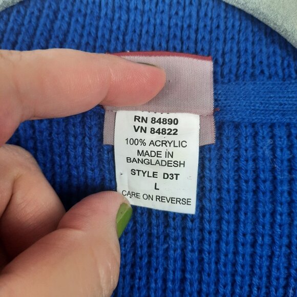 Tudor Court Cobalt Knit Blazer Vintage - Picture 6 of 11